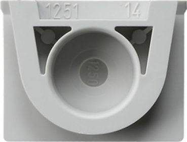 Gira 000930,Adapter Ltg.einf. 1f geschlossen WG AP Grau