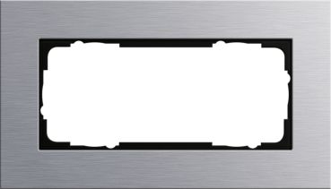 Gira 100217,Abdeckrahmen 2f o.M. Gira Esprit Aluminium