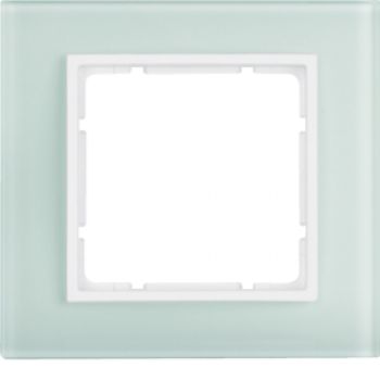 Berker 10116909, Rahmen 1fach B.7 Glas polarweiß