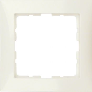 Berker 10118982, Rahmen 1fach S.1 weiß glänzend