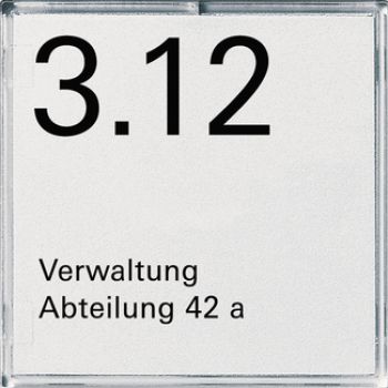 Gira 107100,Namens-/Türschild 1f Zubehör