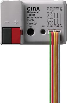 Gira 111900,Uni-Tasterschnittst. 4f KNX