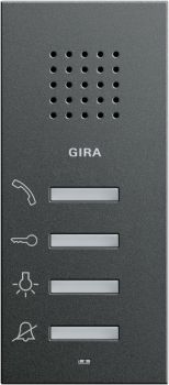 Gira 125028,Wohnungsstation AP System 55 Anthrazit