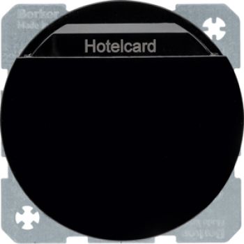 Berker 16402045, Relais-Schalter Hotelcard, R.x, schwarz