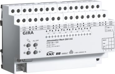 Gira 216100,Jal.aktor 8f AC 230 V Hand KNX REG