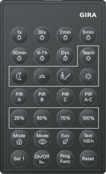 Gira 238200,IR-Fernbedienung PIR 1 Zubehör
