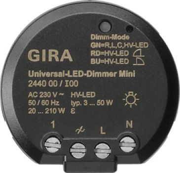 Gira 244000,S3000 Uni-LED-Dimmer Mini Elektronik