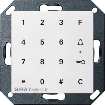 Gira 260503,Gira Keyless In Codetastatur System 55 Reinweiß