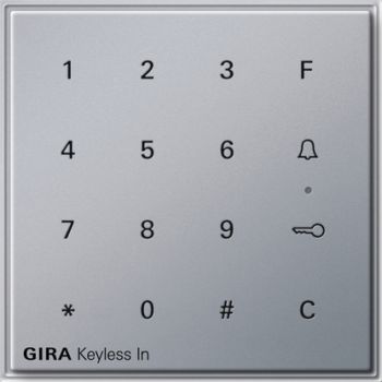 Gira 260565,Gira Keyless In Codetastatur Gira TX_44 (WG UP) F Alu