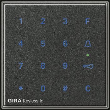 Gira 260567,Gira Keyless In Codetastatur Gira TX_44 (WG UP) Anthrazit