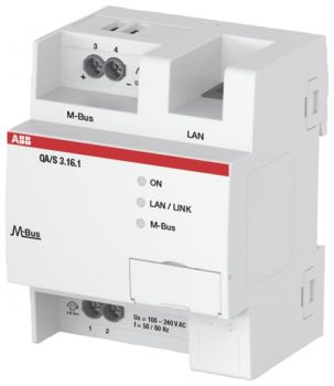 ABB QA/S3.16.1, QA/S3.16.1 Energie Analyzer, M-Bus, 16 Teilnehmer, REG (2CDG110226R0011)