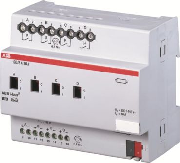 ABB SD/S4.16.1, SD/S4.16.1 Schalt-/Dimmaktor, 4fach, 16 A, REG (2CDG110080R0011)