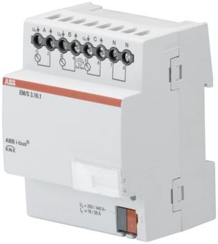 ABB EM/S3.16.1, EM/S3.16.1 Energiemodul, 3fach, 16/20 A, REG (2CDG110148R0011)