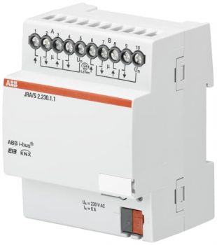 ABB JRA/S2.230.1.1, JRA/S2.230.1.1 Jalousie-/Rollladenaktor, 2fach, 230 V AC, REG (2CDG110129R0011)