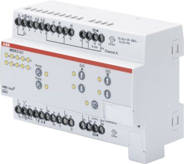 ABB HCC/S2.1.2.1, HCC/S2.1.2.1 Heiz-/Kühlkreis Controller, 2fach, 0-10 V, manuelle Bedienung, REG (2CDG110219R0011)
