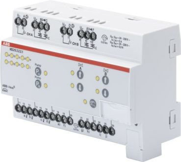 ABB HCC/S2.2.2.1, HCC/S2.2.2.1 Heiz-/Kühlkreis Controller, 2fach, 3-Punkt, manuelle Bedienung, REG (2CDG110221R0011)