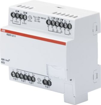 ABB FCC/S1.2.1.1, FCC/S1.2.1.1 Fan Coil Controller, 2 x 0-10 V, 3-stufig, REG (2CDG110212R0011)