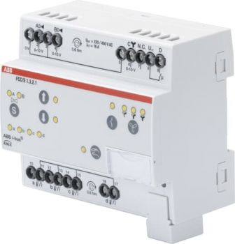 ABB FCC/S1.3.2.1, FCC/S1.3.2.1 Fan Coil Controller, 3 x 0-10 V, manuelle Bedienung, REG (2CDG110215R0011)