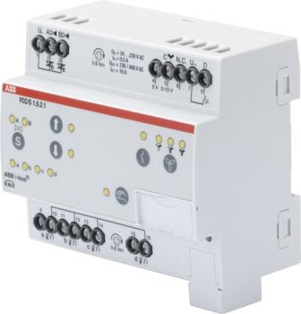 ABB FCC/S1.5.2.1, FCC/S1.5.2.1 Fan Coil Controller, 2 x PWM, 0-10 V, manuelle Bedienung, REG (2CDG110235R0011)