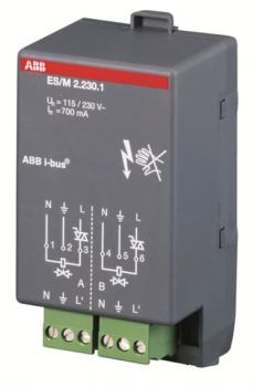 ABB ES/M2.230.1, ES/M2.230.1 Elektronisches Schaltaktormodul, 2fach, 230 V (2CDG110013R0011)