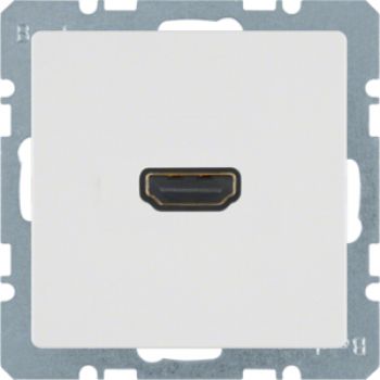 Berker 3315426089, HDMI Steckdose Q.1/Q.3 polarweiß samt