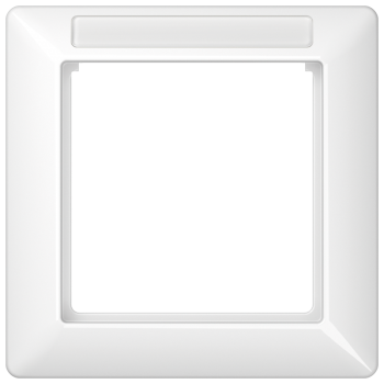 Jung AS581BFINAWW, Rahmen 1fach, mit Fenster (sprühnebeldicht), senkrechte und waagerechte Montage, Thermoplast, AS 500, alpinweiß
