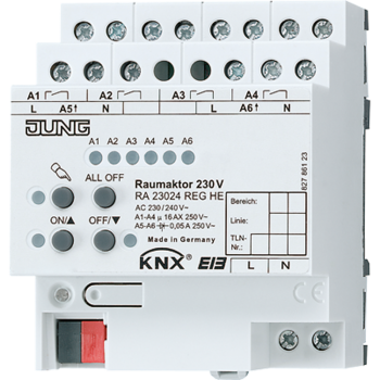 Jung RA23024REGHE, KNX Raumaktor 110-230 V