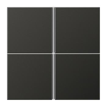 Jung AL2404TSAAN, Tastensatz 4fach, F40, Serie LS, anthrazit (lackiertes Aluminium)