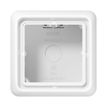 Jung CD581AWW, Aufputz-Kappe 1fach, Serie CD, alpinweiß