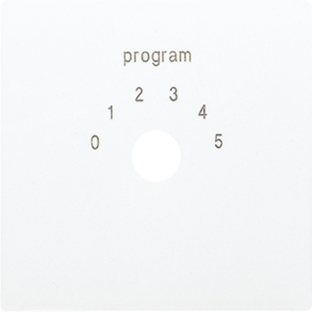 Jung LS594-9WW, Abdeckung für Programmwahlschalter, Thermoplast, Serie LS, alpinweiß