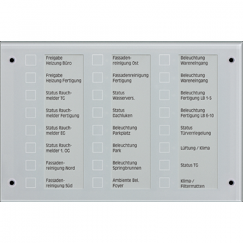 Jung MBT2424, KNX Melde- und Bedientableau, Glas grün