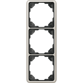 Jung CD583PT, Rahmen 3fach, senkrechte und waagerechte Montage, Aluminium eloxiert, CD 500, platin
