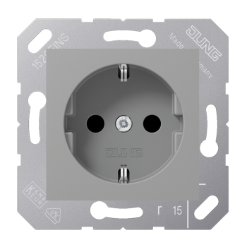 Jung CD5120BFGR, SCHUKO Steckdose, 16 A 250 V ~, Thermoplast, 50 x 50 mm, grau