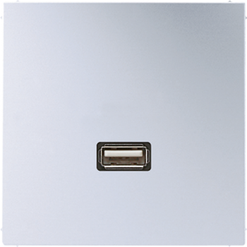 Jung MAAL1122, Multimedia-Anschlusssystem USB 2.0, Serie LS, Aluminium