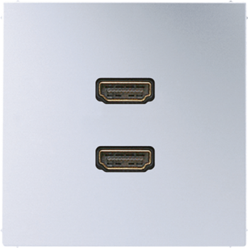 Jung MAAL1133, Multimedia-Anschlusssystem 2 x HDMI, Serie LS, Aluminium