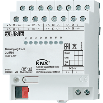 Jung 2128REG, KNX Binäreingang 8fach