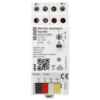 Jung FMJ50700REG, eNet Funk-Jalousieaktor 1fach REG