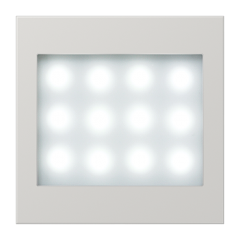 Jung LS539LGLEDLW-12, LED-Leselicht, Serie LS, lichtgrau (lackiertes Aluminium)