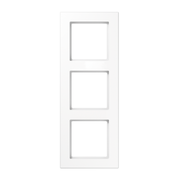 Jung AC583BFWW, Rahmen 3fach, senkrechte und waagerechte Montage, Thermoplast, A CREATION, alpinweiß