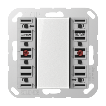 Jung A5074TSM, KNX Tastsensor-Modul Standard Standard, 4fach, F50, Serie AS/A