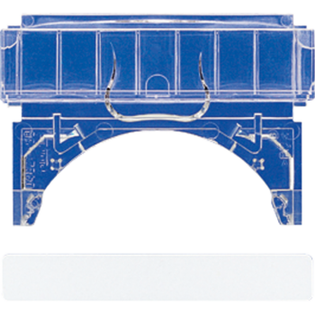 Jung AS82INABT, Beschriftungsfeldträger für Mehrfachrahmen (senkrechte Montage), nur für JUNG-Tragring 53,5 x 10 mm, Thermoplast, Serie AS, transparent