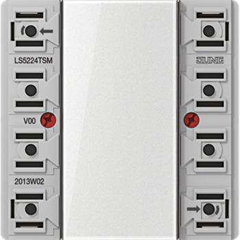 Jung LS5224TSM, Tastsensor-Modul 24 V AC/DC, 20 mA 2-kanalig, 4 Schaltpunkte, Serie LS