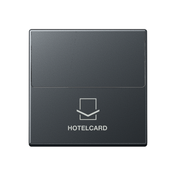Jung A590CARDANM, Hotelcard-Schalter (ohne Taster-Einsatz), Hotelcard, Serie A, anthrazit matt