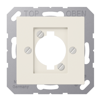 Jung A568BF, Abdeckung für XLR-Steckverbinder (P-Serie), Thermoplast, Serie AS, weiß