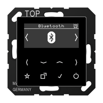 Jung DABABTSW,Smart Radio DAB+ Bluetooth, Serie AS/A, schwarz