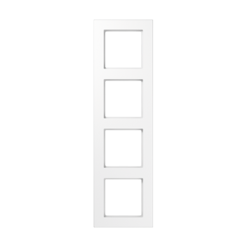 Jung A5584BFWW, Rahmen 4fach, senkrechte und waagerechte Montage, Thermoplast, A 550, alpinweiß Jung A5584BFWW, Rahmen 4fach, senkrechte und waagerechte Montage, Thermoplast, A 550, alpinweiß