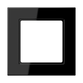 Jung A5581BFSW, Rahmen 1fach, senkrechte und waagerechte Montage, Thermoplast, A 550, schwarz