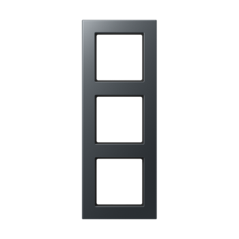 Jung A5583BFANM, Rahmen 3fach, senkrechte und waagerechte Montage, Thermoplast lackiert, A 550, anthrazit matt