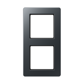 Jung AF582BFANM, Rahmen 2fach, senkrechte und waagerechte Montage, Thermoplast lackiert, A FLOW, anthrazit matt