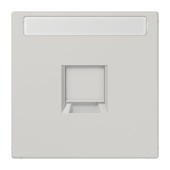 Jung LS1969-1NAWELG, Abdeckung (gerastet) für Modular-Jack-Steckbuchsen 1fach, UMA-CAT6A, RADIALL, Panduit, Assmann, mit Schriftfeld, Thermoplast, Serie LS, lichtgrau Jung LS1969-1NAWELG, Abdeckung (gerastet) für Modular-Jack-Steckbuchsen 1fach, UMA-CAT6A, RADIALL, Panduit, Assmann, mit Schriftfeld, Thermoplast, Serie LS, lichtgrau